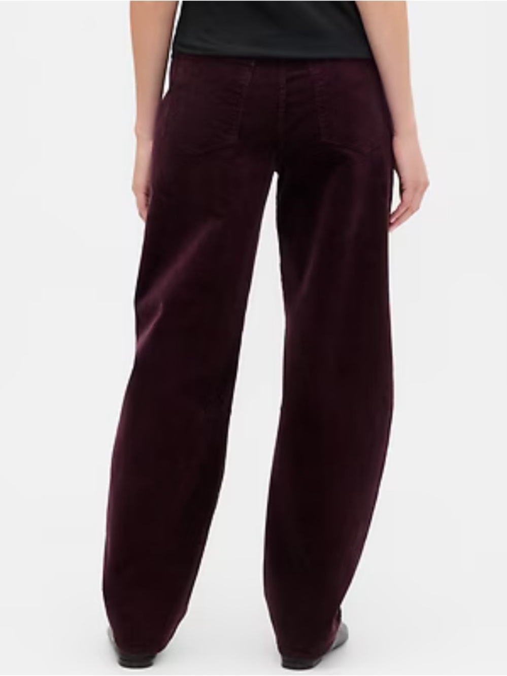 GAP Corduroy Barrel Pants — Eggplant - Picture 4 of 6
